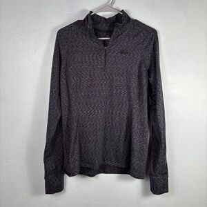 REI Gray Quarter-Zip Pullover